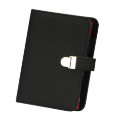 A5 personal organiser; pen loop holder; magnetic closure; inside pocket; six rings; calculator; colour tabs; semi PU A5 personal organiser; pen loop holder; magnetic closure; inside pocket; six rings; calculator; colour tabs; semi PU