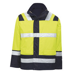 Coated water resistant oxford fabric Jacket; offers four Combinations: lightweight outer jacket; polar fleece body warmer; water resistant hi-viz body warmer and combined hi-viz jacket; features inclu.... Coated water resistant oxford fabric Jacket; offers four Combinations: lightweight outer jacket; polar fleece body warmer; water resistant hi-viz body warmer and combined hi-viz jacket; features inclu....