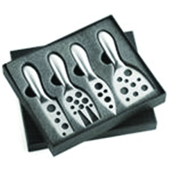 Stainless steel Cheese Utensils set includes cheese fork; cheese knife; cheese spatula; cheese lifter in presentation box Stainless steel Cheese Utensils set includes cheese fork; cheese knife; cheese spatula; cheese lifter in presentation box