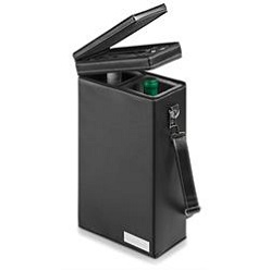 Black PU Wine Case; includes Cork screw and leak-proof ring made of stainless steel; thermometer made of zinc alloy top; glass bottle stopper made of zinc alloy; pourer made of stainless steel & silic.... Black PU Wine Case; includes Cork screw and leak-proof ring made of stainless steel; thermometer made of zinc alloy top; glass bottle stopper made of zinc alloy; pourer made of stainless steel & silic....
