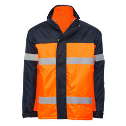 Coated; water resistant oxford fabric Jacket; offering three weared options: lightweight outer jacket; removable mesh vest with safety tape and combined hi-viz jacket; includes front storm flap; adjus.... Coated; water resistant oxford fabric Jacket; offering three weared options: lightweight outer jacket; removable mesh vest with safety tape and combined hi-viz jacket; includes front storm flap; adjus....