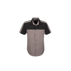 Standard fit 150g/m2 65% polyester; 35% cotton with black inlay on top of shirt and sleeves Standard fit 150g/m2 65% polyester; 35% cotton with black inlay on top of shirt and sleeves