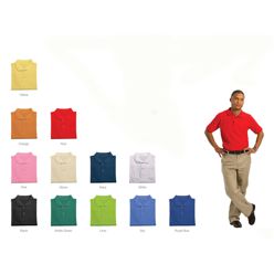 Econo PK Golfer; Material 100% cotton. 1 x1rib knit collar & cuffs. Self-fabric neck tape. 3 button placket. Tone-on-tone logo buttons. Siide slits Econo PK Golfer; Material 100% cotton. 1 x1rib knit collar & cuffs. Self-fabric neck tape. 3 button placket. Tone-on-tone logo buttons. Siide slits