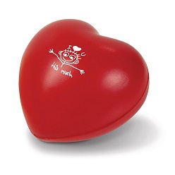 Red Heart Shaped foam stressball Red Heart Shaped foam stressball