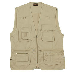 Poly cotton twill fabric Jacket for fishing; hunting; security or outdoor use; a must-have multi-purpose action garment; features include two chest pockets with sub-divisions; inner pockets with water.... Poly cotton twill fabric Jacket for fishing; hunting; security or outdoor use; a must-have multi-purpose action garment; features include two chest pockets with sub-divisions; inner pockets with water....