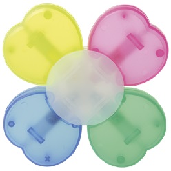 Flower Shaped Wax Highlighter Set with pink; yellow; blue and green highlighters Flower Shaped Wax Highlighter Set with pink; yellow; blue and green highlighters