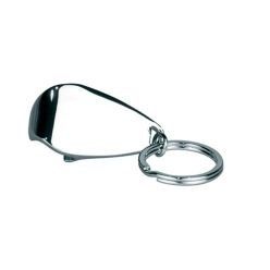 Metal Key Ring with Bottle Opener; glossy chrome with large branding area Metal Key Ring with Bottle Opener; glossy chrome with large branding area