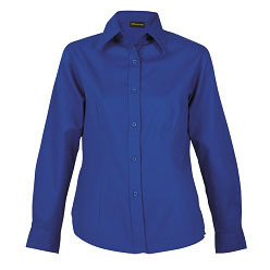 Ladies Brushed Cotton Twill Blouse Image Ladies Brushed Cotton Twill Blouse Image
