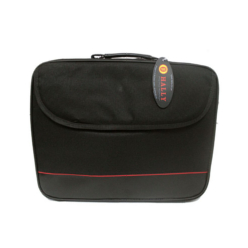Laptop sling bag; 600D; Front pocket; red trim; removable shoulder strap; padded laptop compartment; slip pocket for documents inside Laptop sling bag; 600D; Front pocket; red trim; removable shoulder strap; padded laptop compartment; slip pocket for documents inside