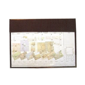 Leather Open plan Blotter (Please note base is leatherette only fold over flaps are in leather) Leather Open plan Blotter (Please note base is leatherette only fold over flaps are in leather)