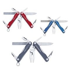 Compact tool; Leatherman; multi tool functions; Spring-action Needle nose Pliers; 20HC Knife; Medium screwdriver; bottle opener Compact tool; Leatherman; multi tool functions; Spring-action Needle nose Pliers; 20HC Knife; Medium screwdriver; bottle opener