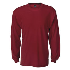 170g Classic Long Sleeve T-shirt featuring double fault cuffs and side slit; 1x1 Rib collar with top-stitched neckline and generous cut; knitted using a double knit fabric for extra warmth and durability; 65/35 Poly cotton; double knit fabric; Lycra-reinforced neck rib & cuffs; dyed with reactive dyes (Priced from S) 170g Classic Long Sleeve T-shirt featuring double fault cuffs and side slit; 1x1 Rib collar with top-stitched neckline and generous cut; knitted using a double knit fabric for extra warmth and durability; 65/35 Poly cotton; double knit fabric; Lycra-reinforced neck rib & cuffs; dyed with reactive dyes (Priced from S)