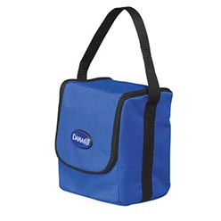 600D lunch cooler bag with aluminium foil lining; recessed plaque for domed sticker attached to cooler 600D lunch cooler bag with aluminium foil lining; recessed plaque for domed sticker attached to cooler