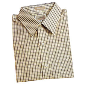 Cotton rich medium check fabric; Luxurious comfort; Smart casual styling; Freedom of movement box pleat; Double yolk construction; Centre back bow pleat. Prices from small to large. Prices on bigger sizes may vary Cotton rich medium check fabric; Luxurious comfort; Smart casual styling; Freedom of movement box pleat; Double yolk construction; Centre back bow pleat. Prices from small to large. Prices on bigger sizes may vary