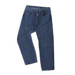 Classic Men's Jeans with cotton lycra stretch for comfort; includes two back pockets; two front pockets and coin pocket; studded detailing for strength completes the original styling (Priced from si.... Classic Men's Jeans with cotton lycra stretch for comfort; includes two back pockets; two front pockets and coin pocket; studded detailing for strength completes the original styling (Priced from si....