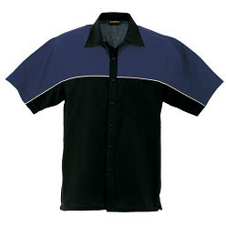 Pit crew styling Men's Shirt features pocket with pen slot and side vents for wearer comfort; racing style with durability; poly cotton mid-weight shirt fabric (Priced from S) Pit crew styling Men's Shirt features pocket with pen slot and side vents for wearer comfort; racing style with durability; poly cotton mid-weight shirt fabric (Priced from S)