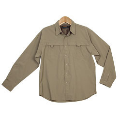 Lightweight 100% nylon fabric Lounge Shirt with chest pockets; double button cuffs; double-needle finish for strength and durability; versatile roll-up sleeve styling; mesh inner back yoke (Priced f.... Lightweight 100% nylon fabric Lounge Shirt with chest pockets; double button cuffs; double-needle finish for strength and durability; versatile roll-up sleeve styling; mesh inner back yoke (Priced f....