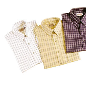Cotton rich large check fabric; Luxurious comfort; Smart casual styling; Freedom of movement box pleat; Double yolk construction; Centre back bow pleat. Prices from small to large. Prices on bigger sizes may vary Cotton rich large check fabric; Luxurious comfort; Smart casual styling; Freedom of movement box pleat; Double yolk construction; Centre back bow pleat. Prices from small to large. Prices on bigger sizes may vary