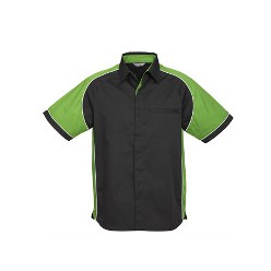 Standard fit; 170g/m2 65% polyester 35% cotton twill Standard fit; 170g/m2 65% polyester 35% cotton twill