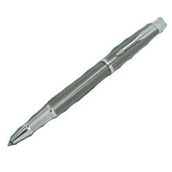 Parker IM Rollerball pen in gun metal and with a chrome trim finish. Parker IM Rollerball pen in gun metal and with a chrome trim finish.