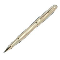 Parker IM Rollerball pen in Gold and with a Gold trim finish. Parker IM Rollerball pen in Gold and with a Gold trim finish.