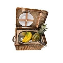 Picnic set for 4 with shoulder strap and cooling compartment-includes: bottle opener;4 plates; glasses; fork; knife and spoons Picnic set for 4 with shoulder strap and cooling compartment-includes: bottle opener;4 plates; glasses; fork; knife and spoons