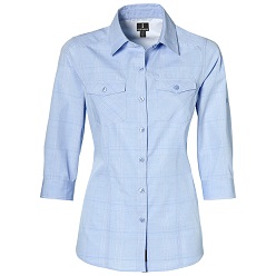 60% cotton; 40% Polyester yarn dyed plaid Shirt with contrast inner yoke made of 65% polyester; 35% cotton; ¾ sleeves with single adjustable cuffs; single button sleeve plackets; tone-on-tone buttons; two chest pockets with buttoned flaps; curved hemline (Priced from s) 60% cotton; 40% Polyester yarn dyed plaid Shirt with contrast inner yoke made of 65% polyester; 35% cotton; ¾ sleeves with single adjustable cuffs; single button sleeve plackets; tone-on-tone buttons; two chest pockets with buttoned flaps; curved hemline (Priced from s)