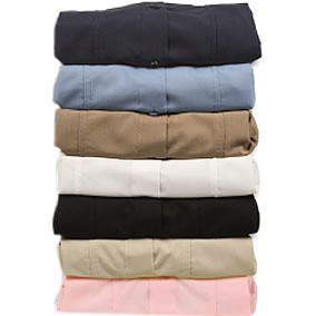 65/35 Polycotton; Slightly brushed polycotton;3/4 Sleeve detail 65/35 Polycotton; Slightly brushed polycotton;3/4 Sleeve detail