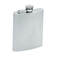 237ml Stainless steel metal Hip Flask with a secure screw cap 237ml Stainless steel metal Hip Flask with a secure screw cap