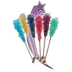 Sugar wand; with customized flavour and colour in individual wrapped packaging Sugar wand; with customized flavour and colour in individual wrapped packaging