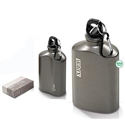 Aluminium flask; pre-branded swiss peak logo on back of flask; presentation box Aluminium flask; pre-branded swiss peak logo on back of flask; presentation box