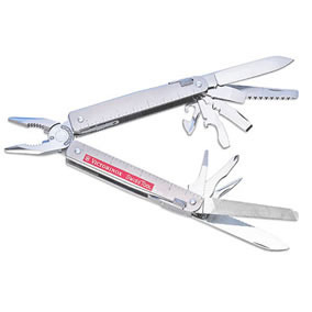 Pliers; screwdriver 2mm; screwdriver 3mm; wire cutter for wire up to a hardness of 40 Hrc; screwdriver 5mm; cap lifter; screwdriver 7.5mm; normal blade; serated blade; metal file; metal saw; wood saw;.... Pliers; screwdriver 2mm; screwdriver 3mm; wire cutter for wire up to a hardness of 40 Hrc; screwdriver 5mm; cap lifter; screwdriver 7.5mm; normal blade; serated blade; metal file; metal saw; wood saw;....