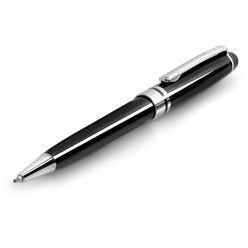 Barrel ABS; clip; tip & trim: polished chrome; with black German ink Barrel ABS; clip; tip & trim: polished chrome; with black German ink