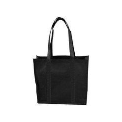Wide Gusset Shopper Bag Black Image Wide Gusset Shopper Bag Black Image
