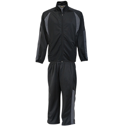Zodiac Tracksuit: Long sleeve top; Sporty two-tone design; elasticated draw cord in hem; two zippered pockets; piping on legs; elasticated waistband with draw cord & toggles. 220gsm ricotta fabric; 10.... Zodiac Tracksuit: Long sleeve top; Sporty two-tone design; elasticated draw cord in hem; two zippered pockets; piping on legs; elasticated waistband with draw cord & toggles. 220gsm ricotta fabric; 10....