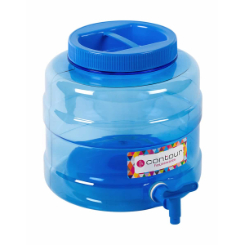 Contour Plastic 10l clear water canister with tap