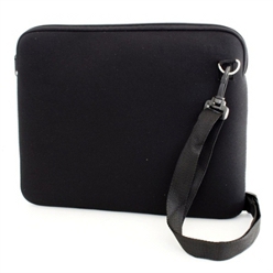 12 inch Black neoprene laptop bag