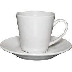 12pc white espresso cup and saucer set