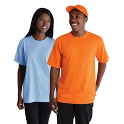 150g Super cotton t-shirt, fabric: 100% super cotton - single knit, double stitched hem and sleeves, taped shoulders and neckline, short sleeve with 1x1 neck rib