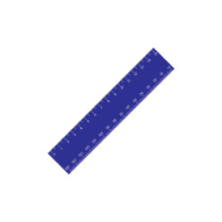 Plastic ruler in various colours