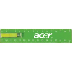 15cm Ruler with stick notes, material: plastic