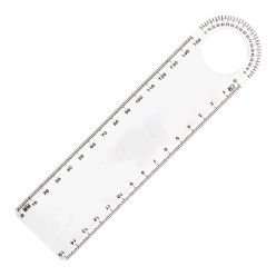 15cm ruler with protractor