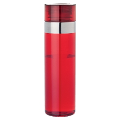 1Litre Tritan Water bottle: Stainless steel band, Screw-off lid, BPA free Tritan material