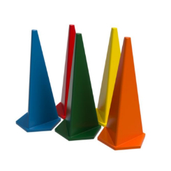 1m Triangular Cone Orange