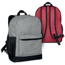 600D Denier material backpack with main zippered compartment