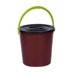 20? Plastic Bucket With Lid And Plastic Carry Handle