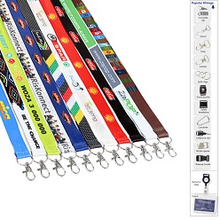 20mm Duye sublimation satin lanyard