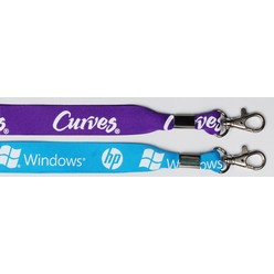 A 20mm Petersham lanyards that is available in various colours that can be customised with Screen printing with your logo and other methods.