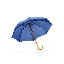 23 inch Wooden shaft and hooked handle umbrella, auto open, pongee material, wooden shaft, wooden tips and wooden hooked handle, exudes elegance and class