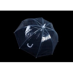 A 23inch Clear Dome Umbrella (POE) that is available in colours from Clear